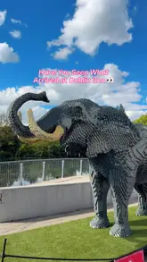 A promotional reel showcasing the 'Animal Bricktacular' event at Dublin Zoo, featuring various life-sized animal sculptures built from Lego bricks.