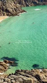 A montage of scenic Cornwall locations, including beaches, cliffs, and various food and drink spots, presented as a summer travel guide.