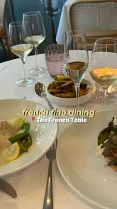 A vlog-style review of The French Table in Surbiton, highlighting the journey, the restaurant's atmosphere, the service, and a multi-course fine dining meal including wine pairings.