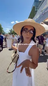 The creator documents their food experience while attending Wimbledon, showcasing various snacks and meals available at the venue, including a burger, a wrap, and ice cream.