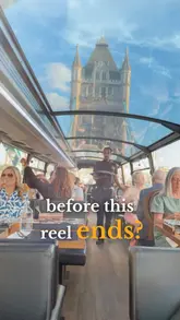 A promotional video for Bustronome, a bus-based dining experience in London. The video features a montage of the bus interior, the glass roof, various London landmarks passing by, and several courses of plated food.