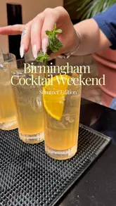 A fast-paced, energetic reel showcasing the Birmingham Cocktail Weekend, featuring various venues, signature cocktails, and social scenes. The video highlights the experience of a cocktail crawl, showing the variety of drinks and the lively atmosphere at different participating locations.