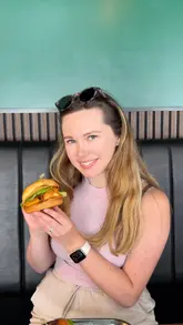A promotional reel for a bottomless brunch at Sky Bar & Grill in Leeds, showcasing a variety of sharing dishes including sliders, wraps, and masala fries, alongside bottomless drinks.