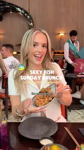 A fast-paced, engaging vlog-style review of the Sunday brunch at Sexy Fish, showcasing the unlimited starters, main courses, desserts, and the vibrant venue atmosphere.