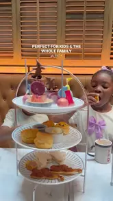 A promotional video for a circus-themed afternoon tea at Vintry & Mercer, featuring colourful pastries, dry ice presentation, and a child enjoying the experience.