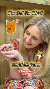 A vlog-style review of Smithills Farm, testing whether it's suitable for adults without children. The creators engage with various animals, take a tractor ride, and visit the cafe.