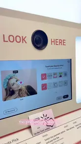A short, energetic vlog-style video showcasing the Life 4 Cuts Korean-style photo booth in Leeds, demonstrating the process from choosing props to printing the photos.