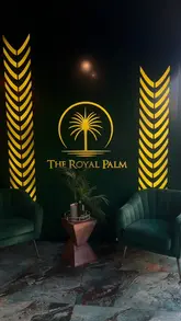 A promotional video for The Royal Palm, featuring a variety of Pakistani dishes including samosa chaat, seekh kebabs, gosht handi, and masala fish. The video highlights the restaurant's interior decor and uses a dry ice presentation for the food, creating an engaging visual experience.