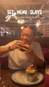 The creator visits Burger & Lobster to review their new set menu, showcasing the starters, mains, and drinks. The video includes a mix of talking-to-camera segments, close-ups of the food, and shots of the menu, providing an honest assessment of the value and quality of the dishes.