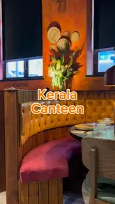 A short, music-led montage showcasing a visit to Kerala Canteen in Leeds, featuring shots of the interior, cocktails, and various Indian dishes.