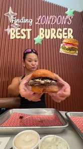 The creator visits Zula to review a limited-edition collaboration burger created by chef Elliot Hashtroudi. The video features close-ups of the burger, fries, and a cheesecake, along with the creator's commentary on the flavours and the venue's atmosphere.