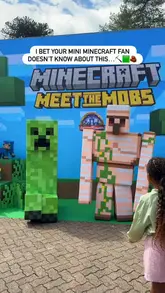 A short, energetic reel showcasing the Minecraft 'Meet the Mobs' event at Alton Towers. The video follows a child participating in the trail, meeting characters, and exploring the themed food and merchandise areas, providing a clear overview of what families can expect during their visit.