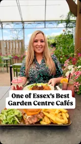 A vlog-style reel showcasing a visit to Meadowcroft Garden Centre, highlighting the cafe's food, the outdoor terrace, mini-golf, and the gift shop.