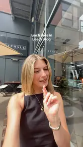 A creator visits The Whitehall in Leeds for a lunch date, highlighting the outdoor terrace, champagne, and a selection of dishes including crab arancini, steak, and creme brulee.