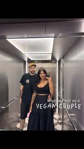 The video follows a couple on a weekend trip to Wales, highlighting their vegan dining experiences at Ffarm Hall and Nonno's Coffee. It features a montage of various dishes, including starters, mains, desserts, and breakfast items, interspersed with shots of the couple and the venue interiors.