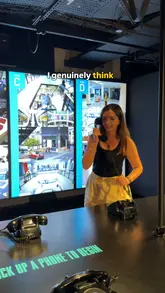 A group of friends visits Spyscape in London, an interactive spy museum. The video showcases the check-in process, various spy-themed challenges like code-breaking and surveillance, and the final personality profile results.