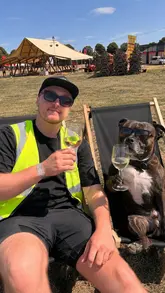 The creator provides a walkthrough of the 'Feast On' food festival setup at Clifton Downs, Bristol. The video features the creator speaking directly to the camera, interspersed with B-roll footage of various food items, the festival grounds, and the atmosphere. It highlights the variety of vendors, the £7 dish price point, live music, and the dog-friendly nature of the event.