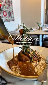 A short, aesthetic montage showcasing Middle Eastern dishes and the interior of Villa Mamas in Chelsea. The video features close-ups of lamb shank and cauliflower dishes, alongside shots of the restaurant's decor.