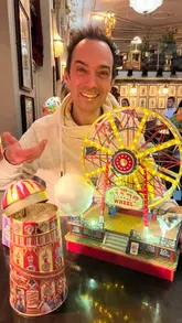 A creator visits Incognito, a cocktail bar in Kingston, showcasing three highly theatrical and interactive cocktails: a carnival-themed drink with cotton candy, a butterfly-themed drink with smoke, and a video game-themed drink featuring a working claw machine.