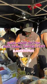 A fast-paced, engaging vlog-style review of the Black Eats Fest, featuring a variety of food vendors, dishes, and the festival atmosphere. The creator provides commentary on the food quality and value, effectively highlighting the diverse culinary offerings.