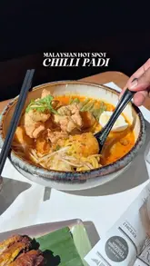 A montage-style video showcasing a variety of Malaysian dishes at Chilli Padi in Stratford, London. The video features close-up shots of laksa, mee goreng, satay, and other specialties, emphasizing the presentation and quality of the food.