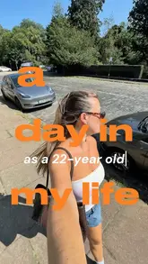 A fast-paced 'day in the life' vlog following a 22-year-old in Edinburgh. The video features a variety of stops including a yoga class, coffee at home, lunch at a food hall, ice cream, shopping, a park visit with a dog, and an evening event at a hotel.