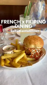 A review of Belly in Kentish Town, highlighting their Michelin-recommended status and fusion of French and Filipino cuisines, specifically featuring the popular £24 Cod Pandesal meal deal.