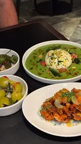 A promotional reel for Lennox restaurant in Edinburgh, featuring a variety of dishes including burrata, steak, and cocktails, alongside shots of the restaurant's interior.