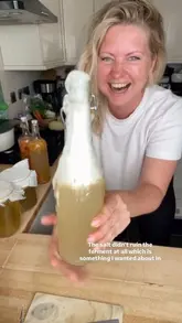 A step-by-step tutorial on creating a spicy margarita-inspired kombucha at home, featuring a green tea base and fresh ingredients like jalapeño and lime.