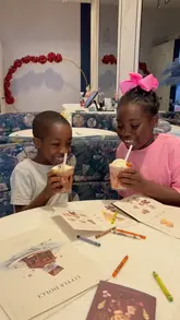 A promotional reel for the Little Dolci menu at Haute Dolci, featuring children engaging with a 'Dolci Passport' activity, enjoying milkshakes and desserts, and interacting with a mascot.