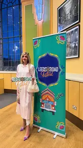 A recap video of the Leeds Road Festival launch event, showcasing the venue, table settings, and food served at the dinner.