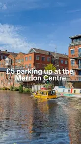 The creator explains a cost-saving parking promotion at the Merrion Centre in Leeds, followed by a quick tour of the various dining and retail options available within the complex.