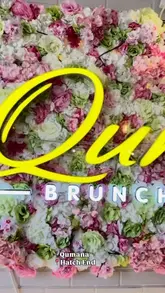 A creator visits Qumana Brunch & Grill in Hatch End, showcasing the interior, menu, and a variety of brunch dishes including spiced lamb mince, desi omelette, and sweet treats like pancakes and french toast.