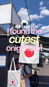 A short, engaging vlog-style reel showcasing a small onigiri stall in Shepherds Bush Market, highlighting the variety of flavours and the friendly owner.