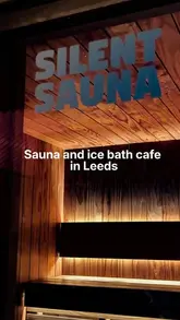 A tour of Kontrast, a new sauna and ice bath cafe in Leeds, highlighting the different sauna types, ice bath temperatures, and the relaxing lounge and cafe area.