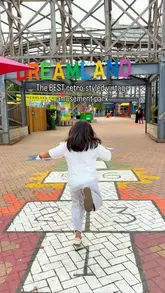 A fast-paced, energetic reel showcasing a family's day out at Dreamland Margate, highlighting various rides, arcade games, the roller disco, and the seaside location.