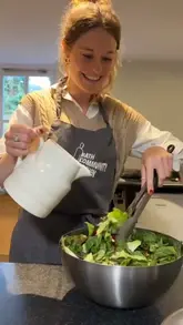 A behind-the-scenes video showcasing the preparation of a three-course meal at the Bath Community Kitchen. The creator documents the process from setting up tables and writing the menu to cooking and plating the dishes for guests.