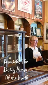 A family-friendly vlog-style tour of Beamish, The Living Museum of the North, showcasing the historical streets, shops, transport, and interactive experiences available at the attraction.