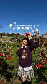 A travel guide video showcasing a day trip from London to Eynsford, Kent, featuring apple picking at Castle Farm, a walk through the village, and a visit to Eynsford Castle.