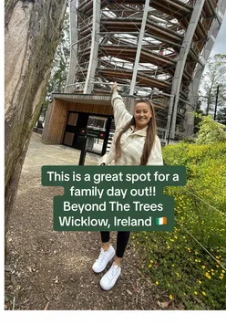 Families enjoying treetop walks and slides in Avondale County Wicklow's scenic forest trails.