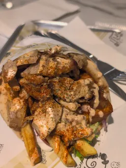 Vendors at Victoria Street Collective in Liverpool offer delicious lunch deals, featuring Greek and Korean cuisine.