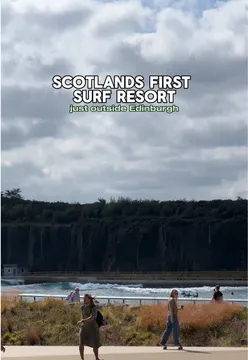 Surfing enthusiasts enjoy Scotland's first surf resort, just 25 minutes from Edinburgh city centre.