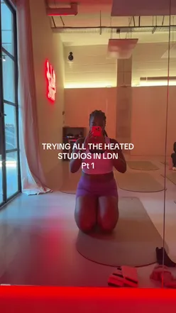 Hot mat studio in East London featuring vibrant workout classes including hot pilates and hotsculpt.