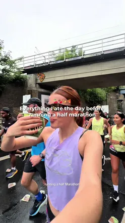 Pre-race meals: Hydrating and carb-loading before a half marathon for optimal energy and performance.