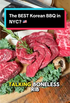 Delicious marinated meats and shrimp at Love Korean BBQ in Manhattan - a must-visit for KBBQ lovers!