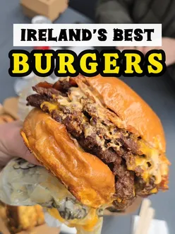 Delicious burgers served at The Big Boys in Glen of The Downs, perfect for post-hike meals or weekend feasts.