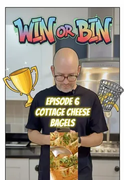 Testing viral cottage cheese bagels in 'Win or Bin' series, exploring trending recipes for taste and quality.