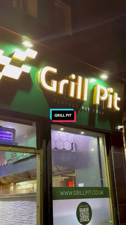 Delicious naga donner and loaded fries at Grillpit in Rutherglen, featuring a fun Formula 1 theme.