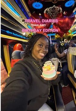 Surprise birthday celebration in Thailand with sister, capturing joyful travel memories.