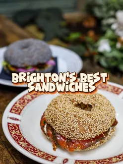 Bayit Bagels served at Brighton's Open Market; a unique take on sandwiches with a thoughtful message.